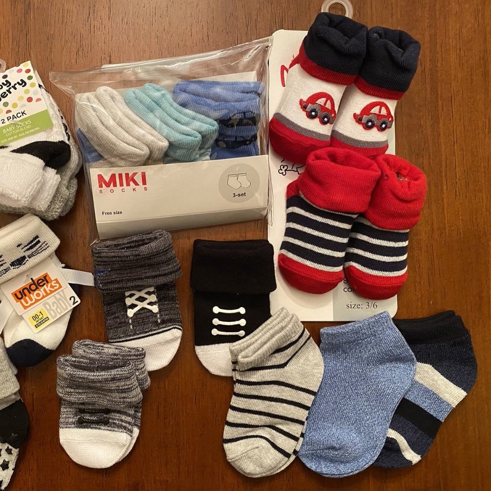 BRAND NEW Baby Boy 0-3 3-6 Months Socks Bundles - Picture 3 of 3